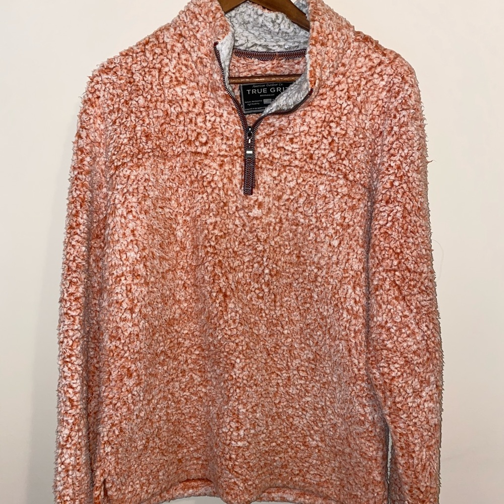 Orange True Grit Pullover